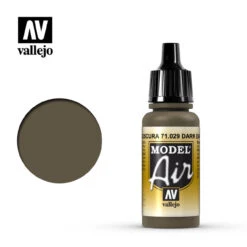 Vallejo Model Air 71-029 Dark Earth 17 Ml Bottle