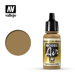 Vallejo Model Air 71-031 Middle Stone 17 Ml Bottle