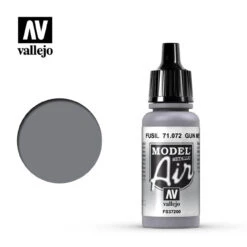 Vallejo Model Air 71-072 Gun Metal Metallic 17 Ml Bottle