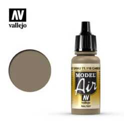 Vallejo Model Air 71-118 Camouflage Grey 17 Ml Bottle