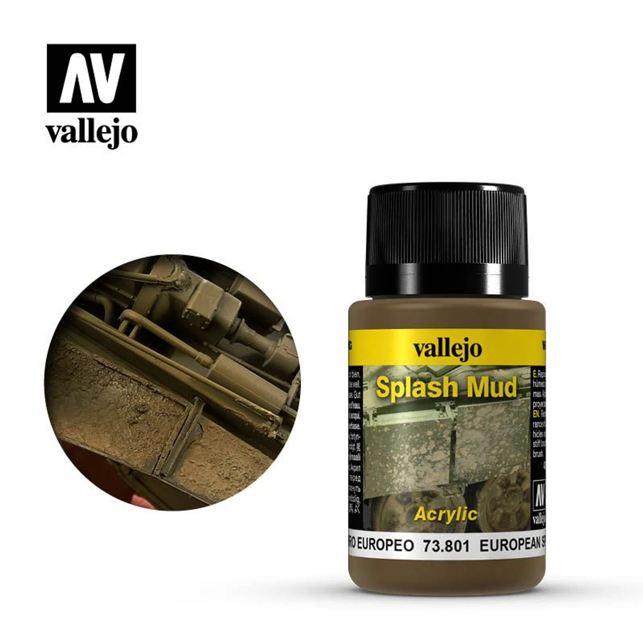 Vallejo 73801 - Weathering Effects European Splash Mud 40mL - 3 Vallejo 73801 - Weathering Effects European Splash Mud 40mL -