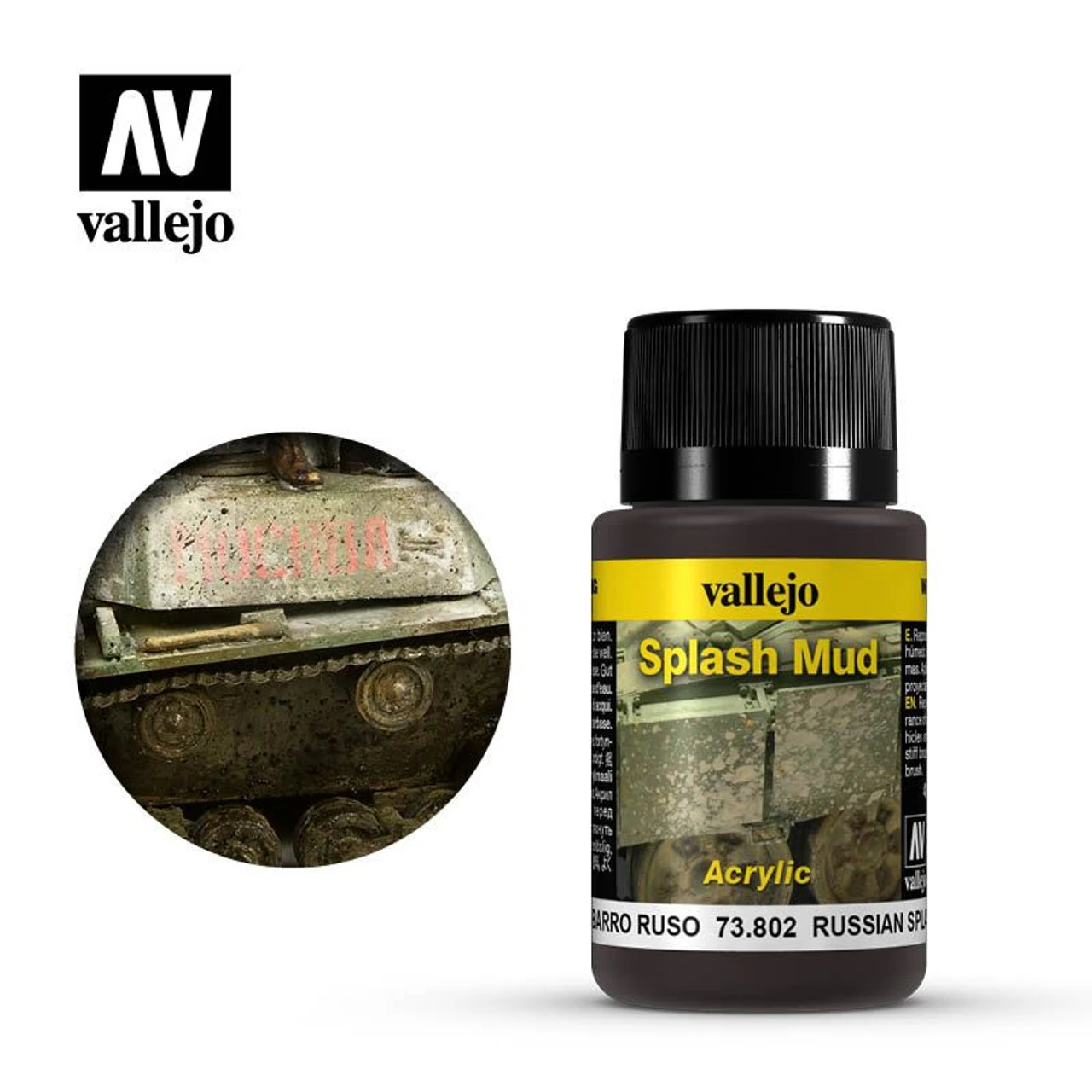 Vallejo 73802 - Weathering Effects Ressian Splash Mud 40mL - 3 Vallejo 73802 - Weathering Effects Ressian Splash Mud 40mL -