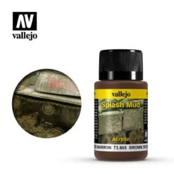 Vallejo 73805 - Weathering Effects Brown Splash Mud 40mL -