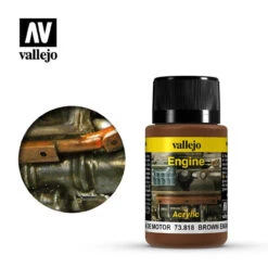 Vallejo 73818 - Weathering Effects Brown Engine Soot 40mL -