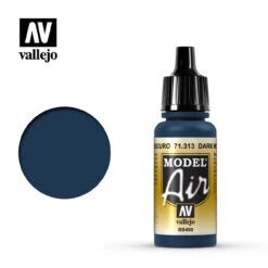 Vallejo Model Air 71.313 - Dark Mediterranean Blue 17 Ml Bottle