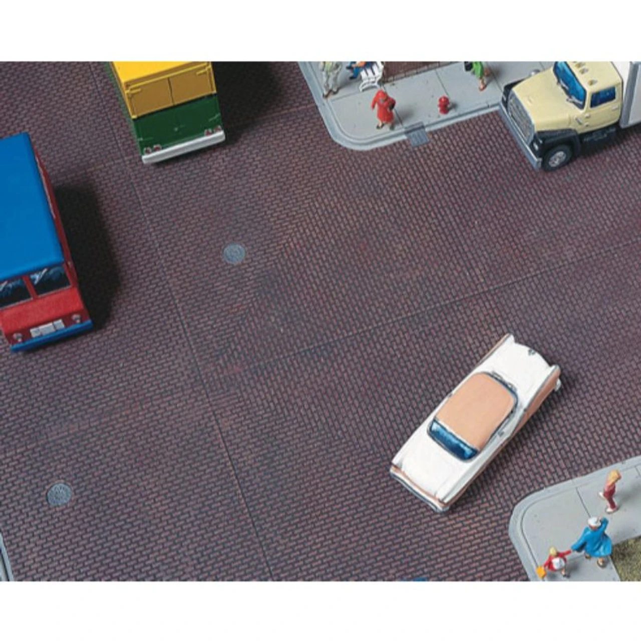 Walthers Cornerstone 933-3156 - Brick Street System - Straight Sections (10) - HO Scale Kit 3 Walthers Cornerstone 933-3156 - Brick Street System - Straight Sections (10) - HO Scale Kit