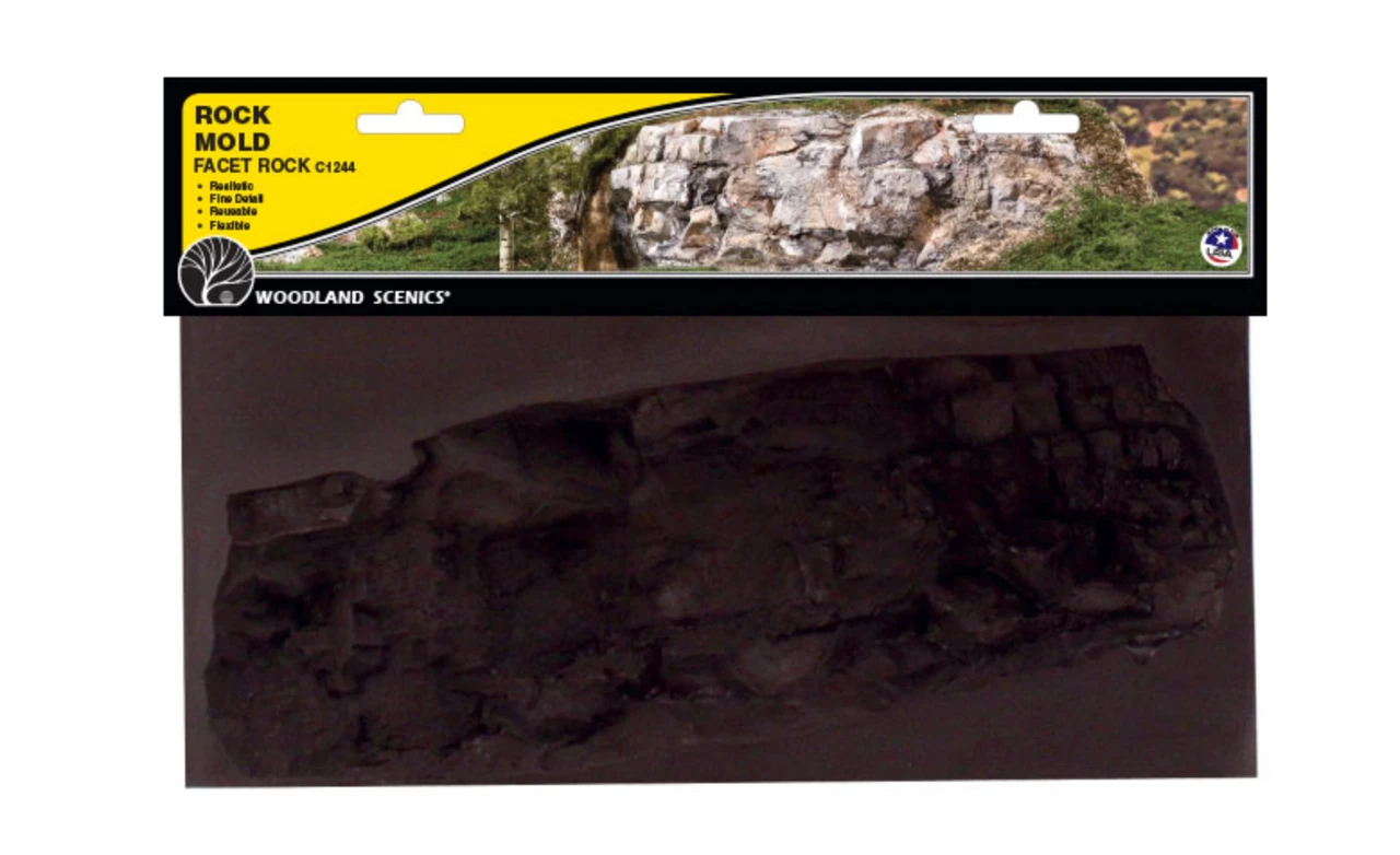 Woodland Scenics #1244 - Facet Rock Mold 3 Woodland Scenics #1244 - Facet Rock Mold