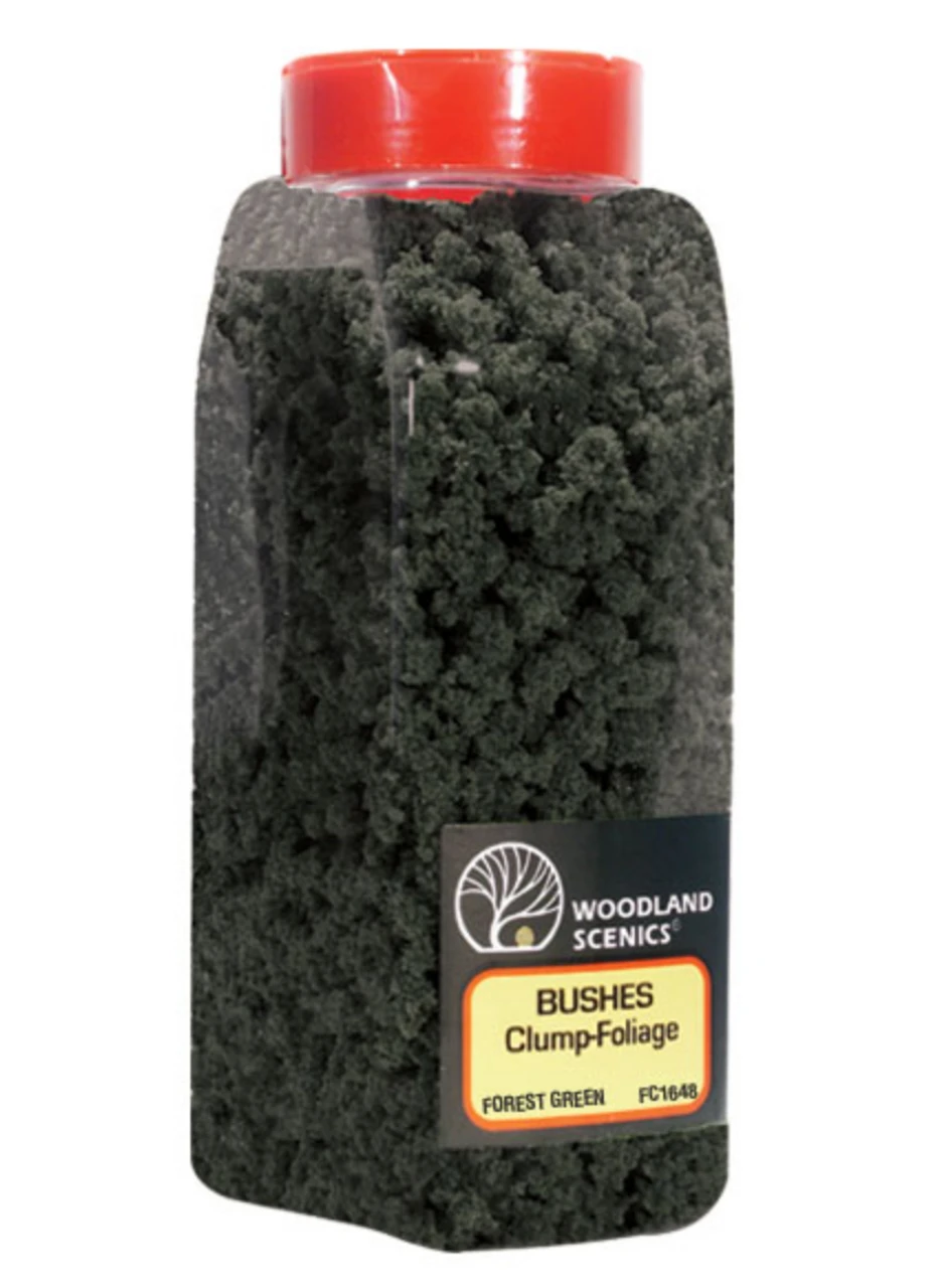 Woodland Scenics #1648 - Forest Green Bushes - Shaker 30oz 3 Woodland Scenics #1648 - Forest Green Bushes - Shaker 30oz