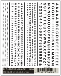 Woodland Scenics #508 - RR Gothic Black