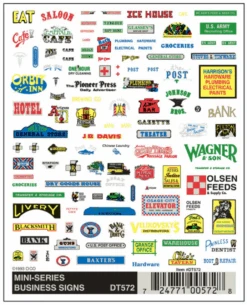 Woodland Scenics #572 - Mini-Series Business Signs