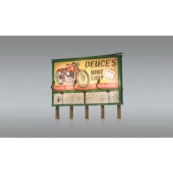 Woodland Scenics #5792 - Deuce's Parts And Repairs Billboard W/Just Plug - HO Scale