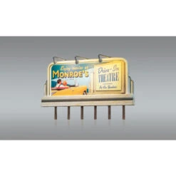 Woodland Scenics #5794 - Monroe's Drive-In Billboard W/Just Plug - HO Scale