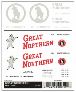 Woodland Scenics #610 - Great Northern Box Cars
