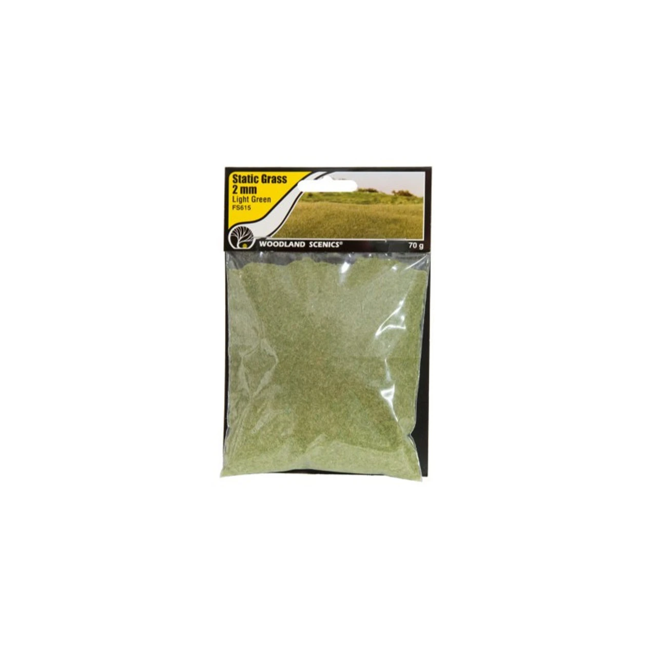 Woodland Scenics 615 - Static Grass Light Green 2mm 3 Woodland Scenics 615 - Static Grass Light Green 2mm